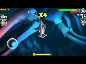 Hungry shark evolution! HAMMER SHARK kill MEGALODON !!!