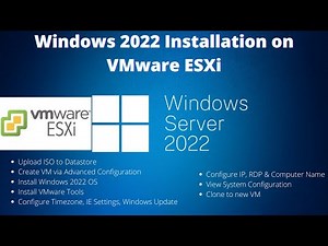 Install Windows Server 2022 on VMware