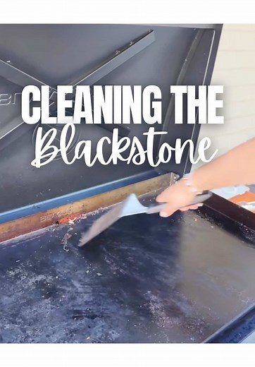 Cleaning the Blackstone. I filmed this a year ago but lately I've been getting a lot of questions about how to clean a Blackstone—so here’s the rundown again: it’s not hard, I promise. Honestly easier than scrubbing a sink full of pots and pans from dinner. Does it take a little more effort than your average charcoal or gas grill? Sure. But the trade-off is totally worth it when you consider all the wild combos you can make on this thing. Just clean it right and it’ll treat you right. #Blackston
