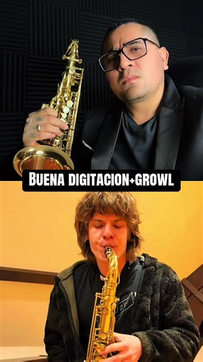 Técnica de buena digitacion más growl igual a este resultado 🎷