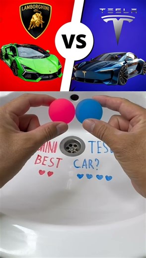 Lamborghini vs Tesla — Who Wins? ⚡️🔥 #Lamborghini #Tesla #CarBattle #Supercars #shorts