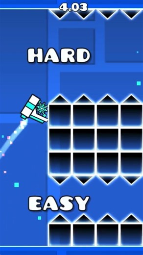 Geometry dash easy path vs hard path!