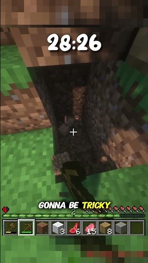 EPISODE 2 HALF HEART HARDCORE?!?!?!?!? #minecraftshorts #minecraftsurvival #minecraftgaming