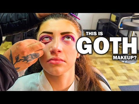 this makeup artist turned me into a 2000s TACKY GOTH