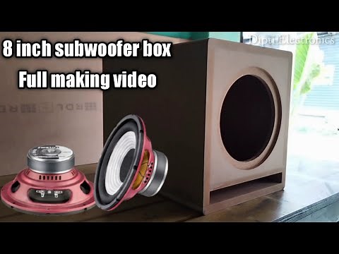 how to make 8 inch subwoofer box