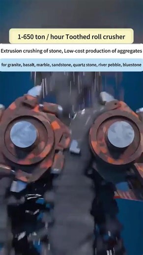 Toothed Roller Crusher | Crush Hard Rocks, Stone, Ore, Construction Waste Reinforced Concrete Easily