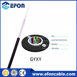 [Hot Item] Outdoor Uni Tube 4 6 8 12 24 Core Single Mode Fiber Optic Cable GYXY/Gyfxy Manufacturer