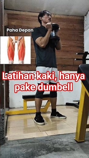 leg exercise only dumbell | Latihan kaki, hanya pake dumbell