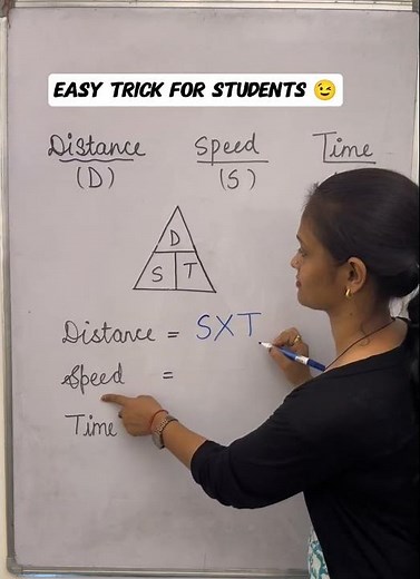 Distance-Speed-Time Formula | Easy Trick for Students"😉