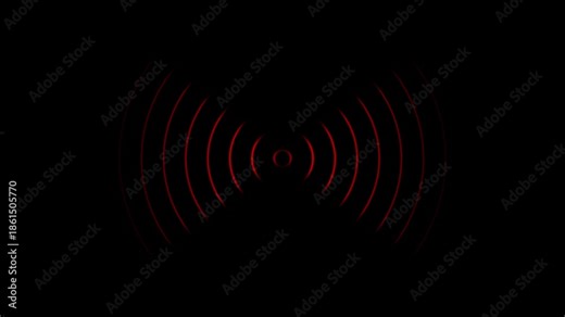 Radio wave signal, radar, and searching visualization. Radio wave signal.