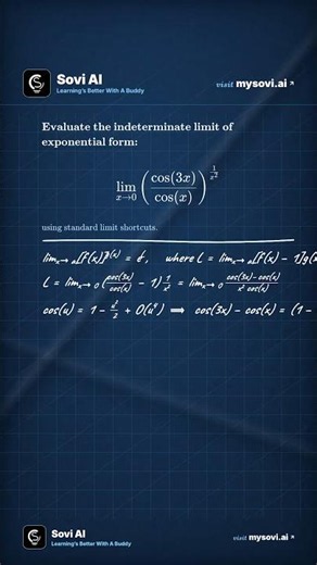 The 1^infinity exponential shortcut saves so much time over L'Hopital! #APCalculus #Calcul