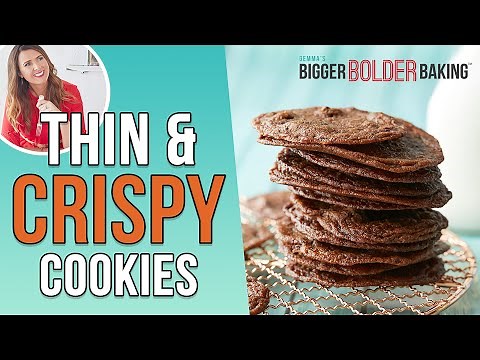 Thin & Crispy Chocolate Chip Cookies 🍪