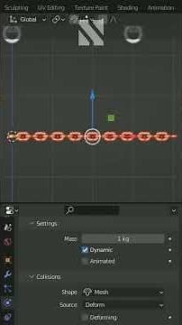 Tip #68 | How to create a chain animation in Blender #creativeblender #tutorial #blender3d #blender