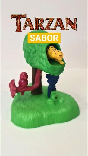 SABOR 🐆 Jungla de Tarzan - Cajita Feliz año 2000 McDonald's Happy Meal Tarzan Disney Retro #toys