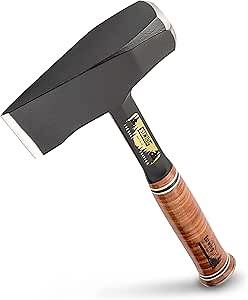ESTWING Special Edition Fireside Friend - Leather 14" Wood Splitting Maul with Forged Steel Construction & Genuine Leather Grip