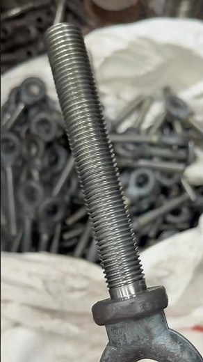 Thread Rolling Steel Hook 🔩 Heavy-Duty Forging Process | ASMR So Satisfying Factory