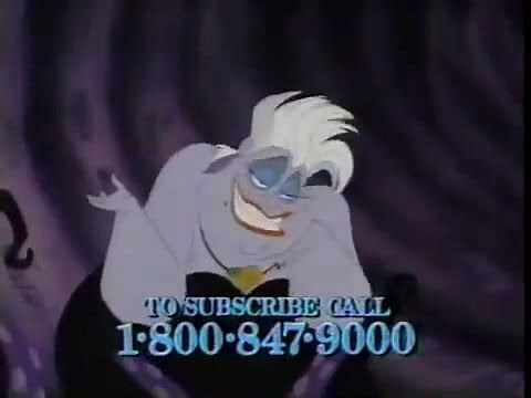 1991 The Little Mermaid Promo on Disney Channel - Aired March 1991