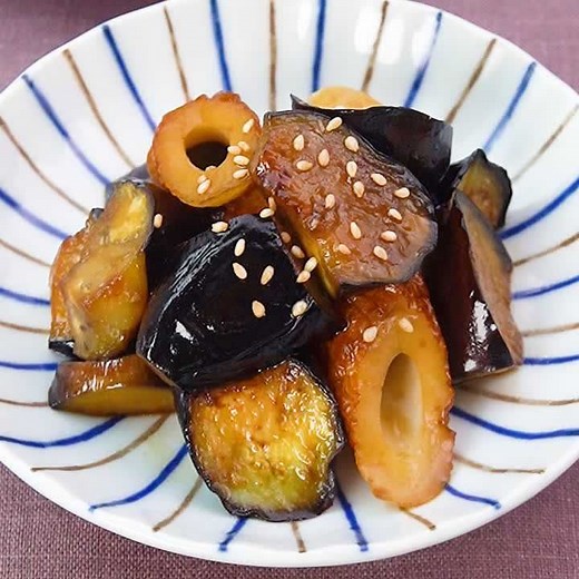 香ばしいタレがやみつきになる！ ちくわとなすの甘辛炒めのレシピ動画・作り方 | デリッシュキッチン