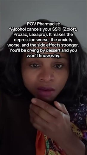 Zoloft, lexapro, Prozac +alcohol =bad combo #alcohol