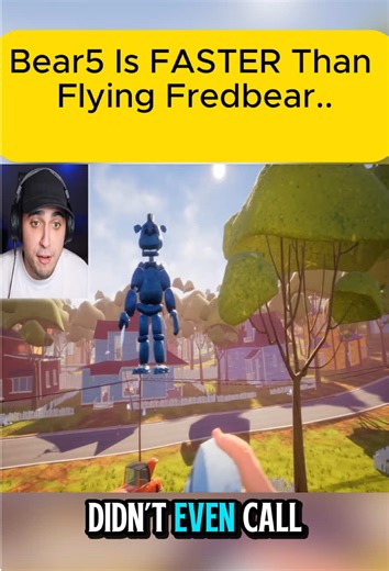 Fredbear in Hello Neighbor Funny Moments #fnaf #fivenightsatfreddys #scarygames #horrorgames #fyp