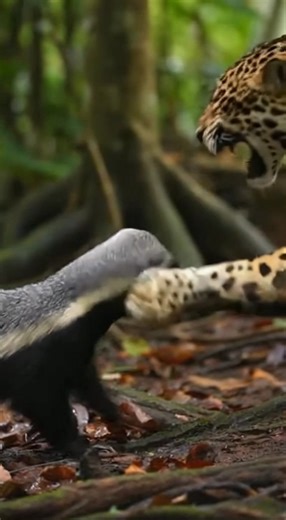 Fearless Honey Badger Annoys a Jaguar | Insane Wildlife Encounter Predator vs Predator #animals
