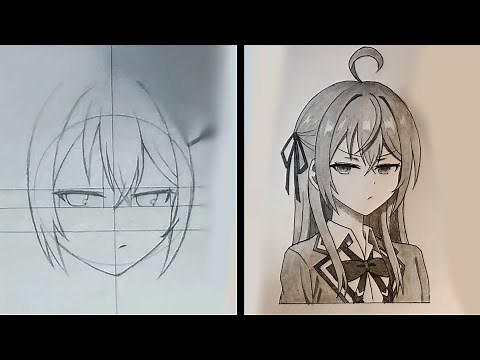 ☘️ TUTORIAL | Cara menggambar anime Alya - Step By Step