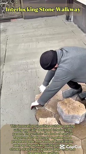 Ingenious Interlock: Modern Stone Path Construction