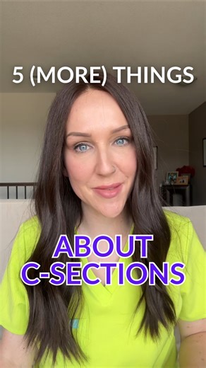 Part 2 of things you might not know about c-sections! There are lots of things that aren’t necessarily covered in prenatal classes about how postpartum recovery following a c-section might go and what to expect during your surgery!! #csectionrecovery #csectionmom #csectionbirth #laboranddelivery #birthprep #birthpreparation #pregnancy | Mama Nurse Tina