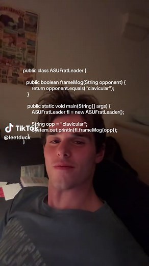 Creating a Simple Java Program: ASU Frat Leader