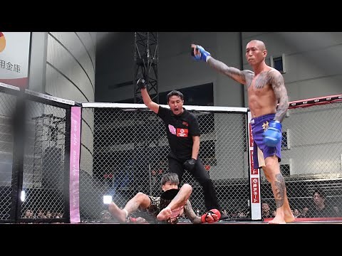 【ケージ横映像】大阪喧嘩自慢のシェンロン、まさかの10秒TKO負け…快勝の村田将一 BreakingDown10