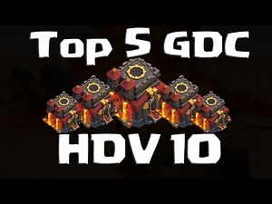 Meilleures bases HDV 10 GDC - Top 5 des villages que vous devriez avoir dans votre clan