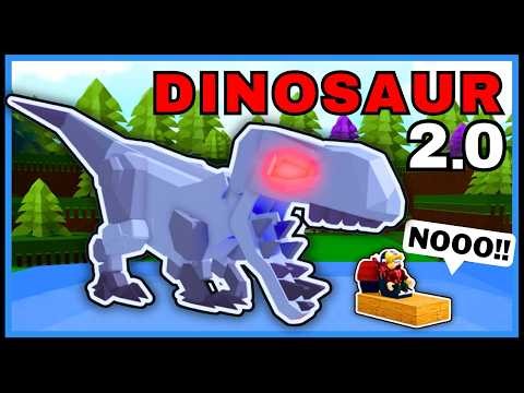 Dinosaur 2.0 FUNNY MOMENTS in Roblox Build a Boat for Treasure