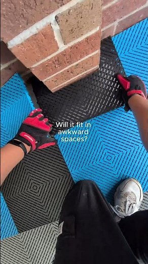 How to Fit Garage Floor Tiles in Awkward Spaces | Flexspec Install