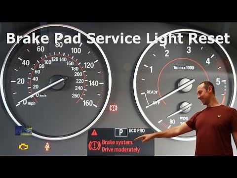 BMW Brake Pad Service Light Reset