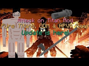 New ODM & APVM Gear And Pure Titans; Minecraft Attack on Titan Mod