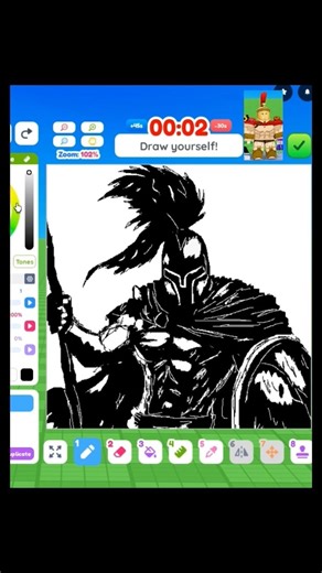 Draw me วาดSpartaEP2#roblox #วาดรูป #anime #อนิเมะ #มังงะ #art