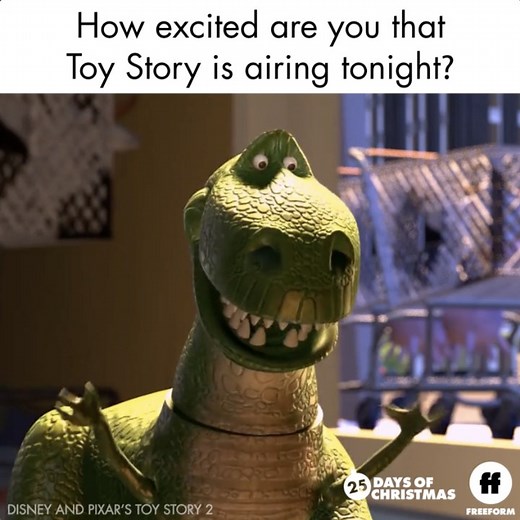 Bring out the toys. Watch Disney and Pixar's Toy Story marathon today starting at 3:10p/2:10c on Freeform. | Freeform’s 25 Days of Christmas