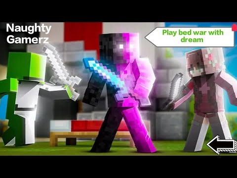 I play bed war with dream #minecraft