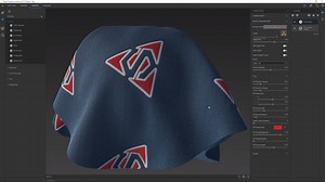 Want to add a logo to you fabric? Just use #SubstanceAlchemist embroidery filter, and voilà! more info: https://www.substance3d.com/products/substance-alchemist #fashiondesign #productdesign #automotive #vfx #gameart #MadeWithSubstance | Adobe Substance 3D
