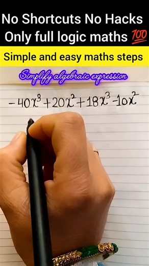 Banita Thakur on Instagram: "Simplify algebraic expression containing both sign plus minus Take the same variables terms and solve them. #math #mathiassantourian #mathematics #algebra #viral"