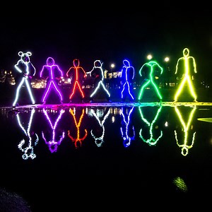 Adult LED stickman costume