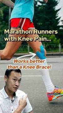 Taping your knee for Marathons and Long Runs! #shorts