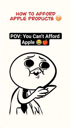 Budget Problems: An Apple User's Cry for Help 😂 #shorts #relatable #memes