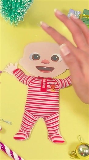 JJ Holiday Craft Time! ✂️🎄 #cocomelon #diycrafts