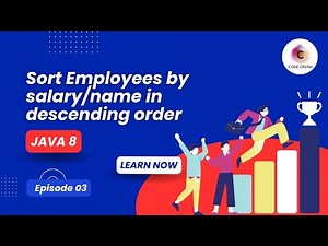Sort Employee By Name And Salary In Java 8 Stream Descending Order | Java 8 Interview Questions