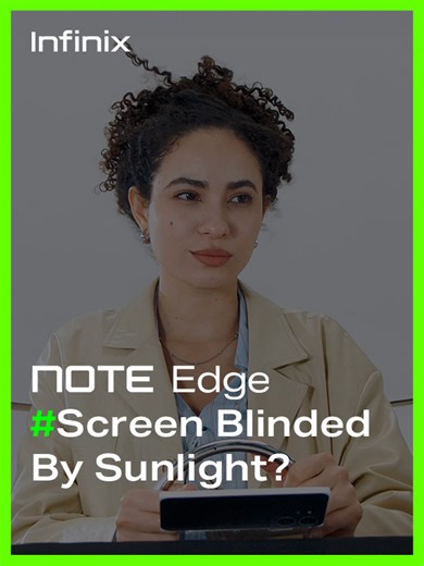 Infinix NOTE Edge: Bright Display for Outdoor Use
