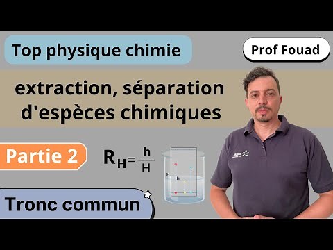 Extraction séparation et identification des espèces chimiques tronc commun partie 2