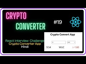 🚀Crypto Converter React App-React Interview Challenge #19 -Machine Coding Round #javascript #react
