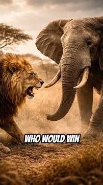 Lion vs Elephant, Who wins? 🦁🐘 #shorts