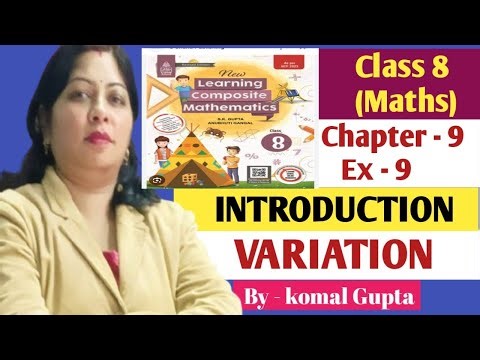 🔥 Class 8 Math | Chapter 9 Variation | Introduction by Komal Gupta | Iconic Brain